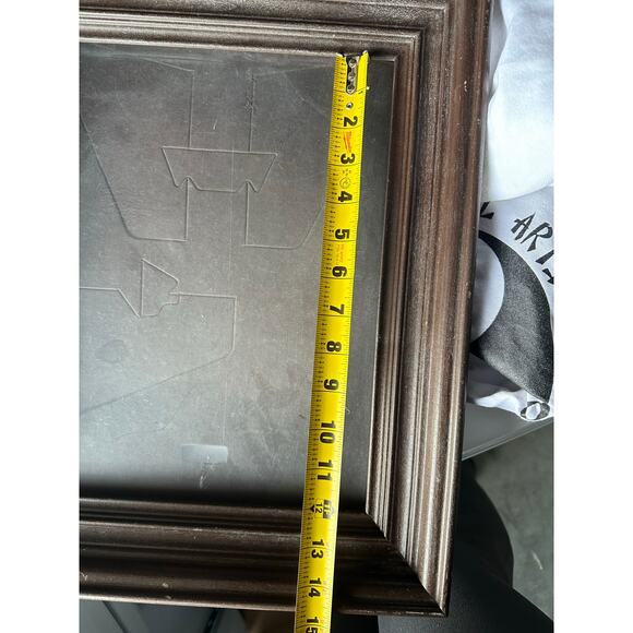 Raised Layered Dark Wood Frame Wooden photo art frame 9x12 victorian vintage - Picture 7 of 8